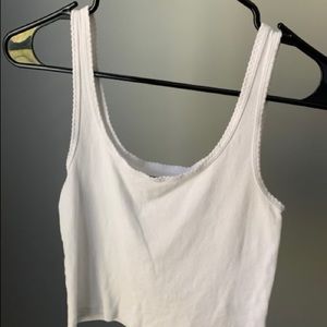 White crop top